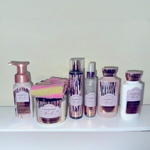 Bath & Body Works Champagne Toast Gift Set- Set of 7